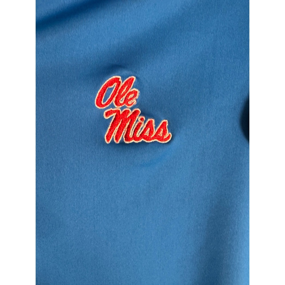 Smith & Quinn Grayson Ole Miss NWT Zip Pullover Powder Blue Ruffle Womens 
M - Picture 5 of 14
